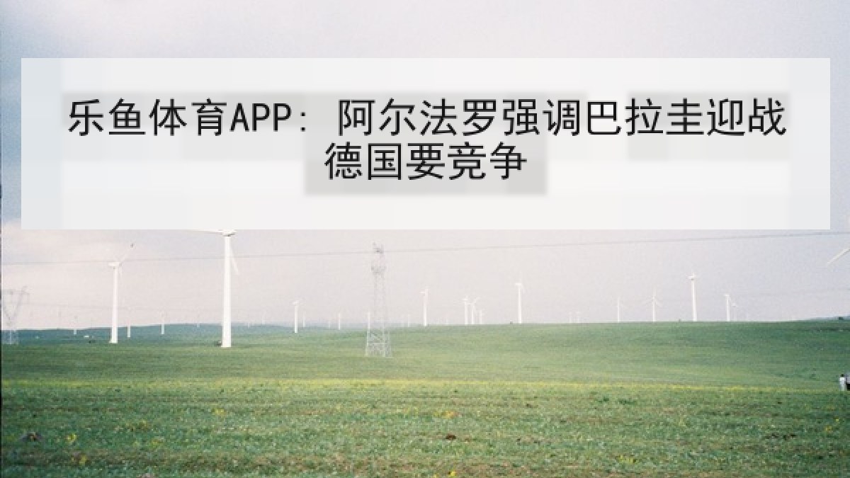 乐鱼体育APP: 阿尔法罗强调巴拉圭迎战德国要竞争 乐鱼体育APP: 阿尔法罗强调巴拉圭迎战德国要竞争